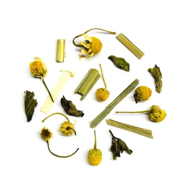 Thea Soothing Tea - 50 GM, Prepare 180 ML Water, boil at 90°C, add Thea Tea 1 Teaspoon, brew for 2-3 minutes, serve hot. You can add honey if required, Lemongrass, Peppermint and Chamomile